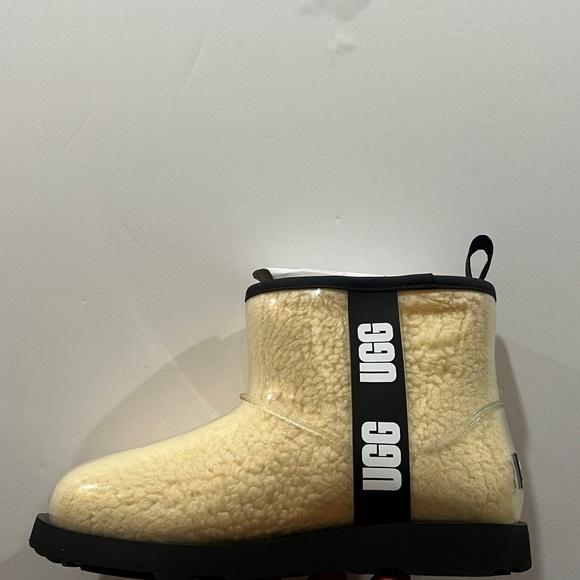 Ugg, Girls, Classic Clear Mini, 1112386K, Cream & Black - Picture 12 of 12